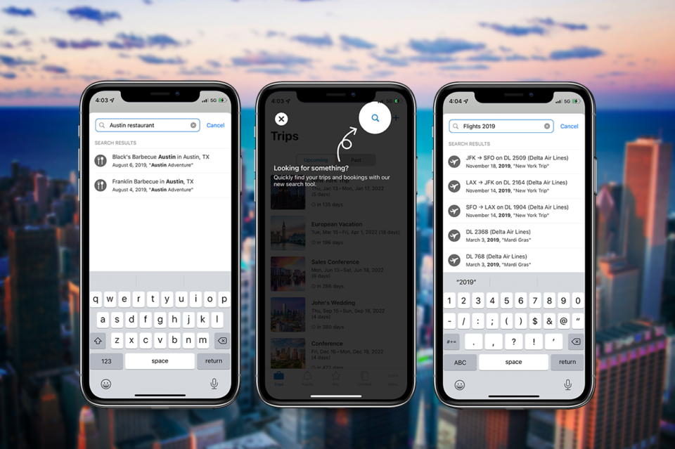 Don’t Scroll, Search: New Tool Added for Locating Trip Details in TripIt for iOS